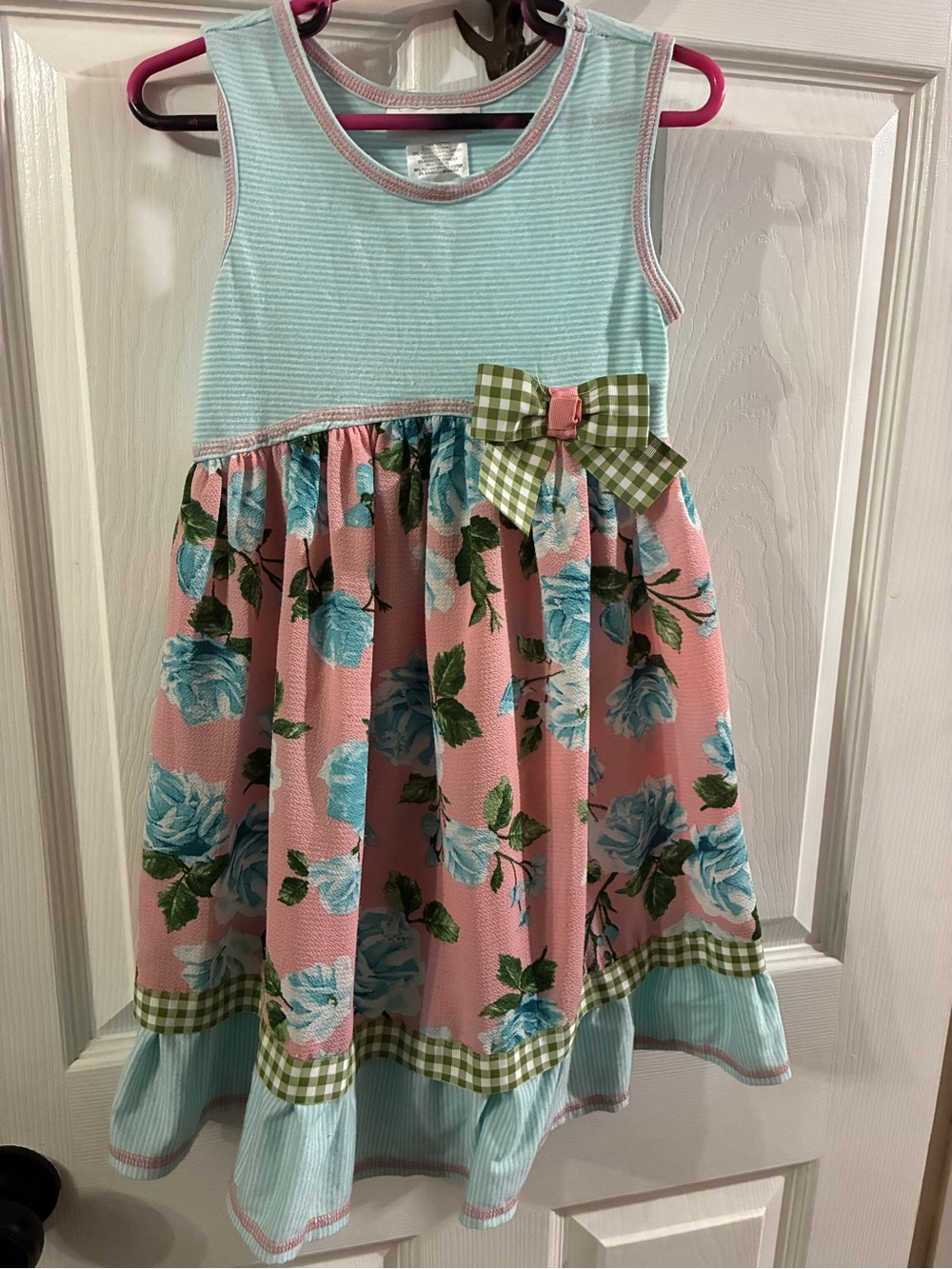 Bonnie Jean Girls 6 Sleeveless Floral Dress